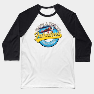 Travel & Explore Fabulous Canary Islands logo Baseball T-Shirt